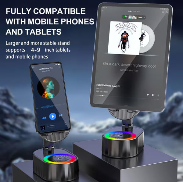 Phone Stand with Induction Speaker/Power Bank/