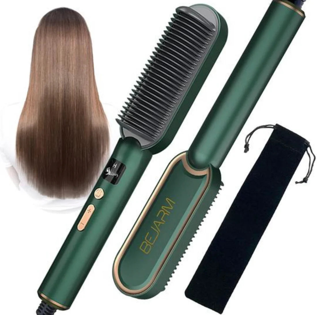 Hair Straightener Comb Brush