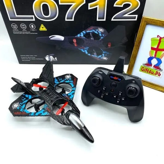 🎉🎉RC Stunt Fighter Jet Toy for Kids with 360° Flips & LED Lights